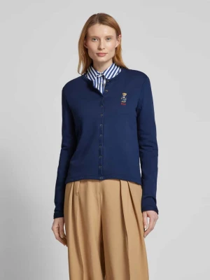 Kurtka z dzianiny z wyhaftowanym logo model ‘TRY’ Polo Ralph Lauren