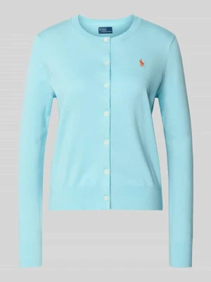 Kurtka z dzianiny z wyhaftowanym logo Polo Ralph Lauren
