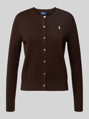 Kurtka z dzianiny z wyhaftowanym logo Polo Ralph Lauren