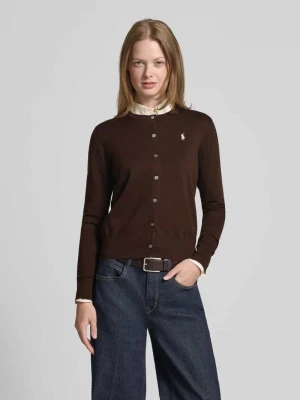 Kurtka z dzianiny z wyhaftowanym logo Polo Ralph Lauren