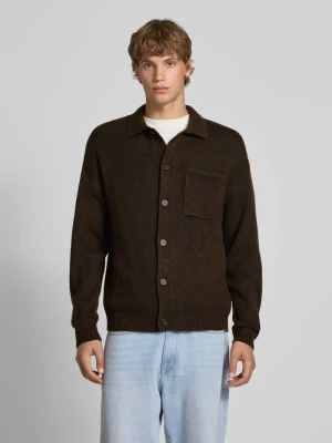 Kurtka z dzianiny z wykładanym kołnierzem i kieszenią na piersi Jack & Jones Premium