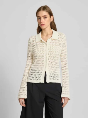 Kurtka z dzianiny z wykładanym kołnierzem model ‘Thorina’ LeGer by Lena Gercke