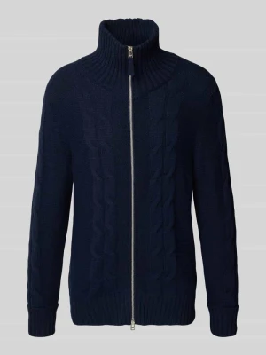 Kurtka z dzianiny z wzorem w warkocz FTC-Cashmere