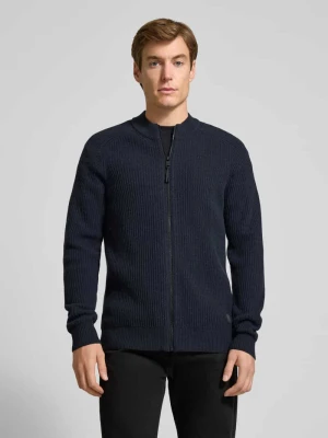 Kurtka z dzianiny z zamkiem błyskawicznym camel active