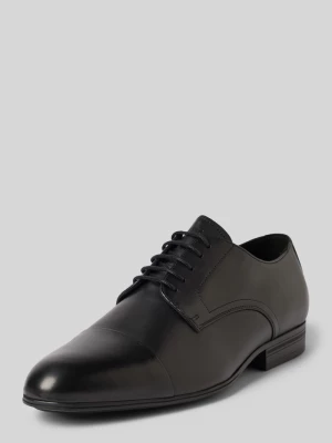 Buty derby skórzane z ozdobnym szwem model ‘CAP TOE’ CK Calvin Klein