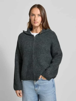 Kurtka z dzianiny z zamkiem błyskawicznym dwustronnym i kapturem Jake*s Casual