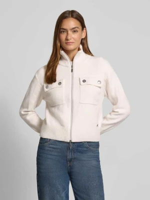 Kurtka z dzianiny z zamkiem błyskawicznym dwustronnym i kieszenią na piersi monari