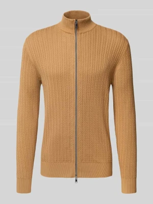 Kurtka z dzianiny z zamkiem błyskawicznym model ‘AMBROSIO’ Christian Berg Men