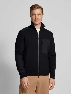 Kurtka z dzianiny z zamkiem błyskawicznym model ‘Dinamico’ Boss