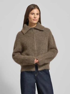 Kurtka z dzianiny z zamkiem błyskawicznym model ‘Hulda’ MOS MOSH