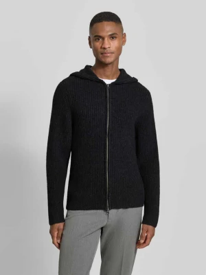 Kurtka z dzianiny z zamkiem błyskawicznym model ‘SAKOJI’ Samsøe Samsøe