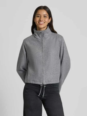 Kurtka z dzianiny z żywej wełny z zamkiem błyskawicznym dwustronnym Windsor