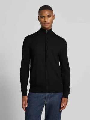 Kurtka z dzianiny z żywej wełny ze stójką model ‘Davis’ JOOP! Collection
