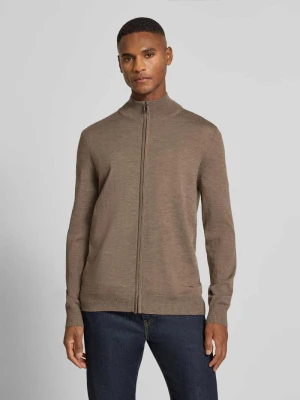 Kurtka z dzianiny z żywej wełny ze stójką model ‘Davis’ JOOP! Collection