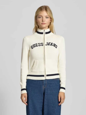 Kurtka z dzianiny ze stójką Guess Jeans