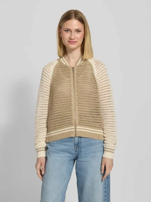 Kurtka z dzianiny ze stójką model ‘NALFY’ drykorn
