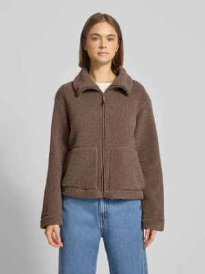 Kurtka z futerka o kroju regular fit z bocznymi, wpuszczanymi kieszeniami model ‘MEGAN’ Only