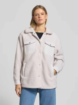 Kurtka z futerka o kroju regular fit z kołnierzykiem koszulowym model ‘TANJA’ Only