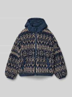 Kurtka z futerka o kroju regular fit z odpinanym kapturem Tommy Hilfiger Teens