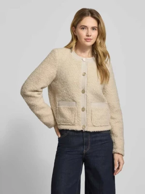Kurtka z futerka o kroju regular fit z pikowanym obszyciem model ‘ESPRESSO’ Vero Moda Écru