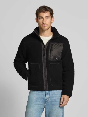 Kurtka z futerka o kroju regular fit ze stójką Tom Tailor Denim