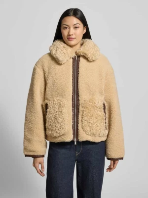 Kurtka z futerka z dwustronnym zamkiem błyskawicznym Stefanel