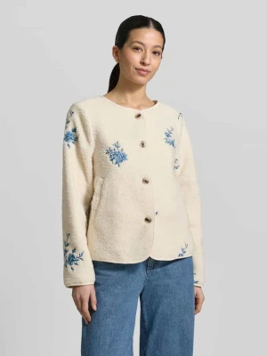 Kurtka z futerka z haftami Model „VIADA” Vila