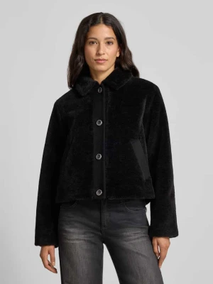 Kurtka z futerka z wykładanym kołnierzem Marc Cain