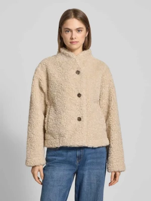 Kurtka z futerka ze stójką model ‘Pile’ Gina Tricot