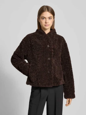 Kurtka z futerka ze stójką model ‘Pile’ Gina Tricot