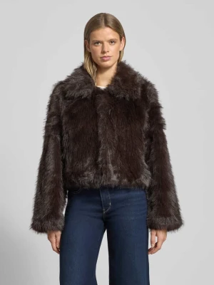 Kurtka z imitacji futra o kroju regular fit z wykładanym kołnierzem model ‘MANNY’ Only