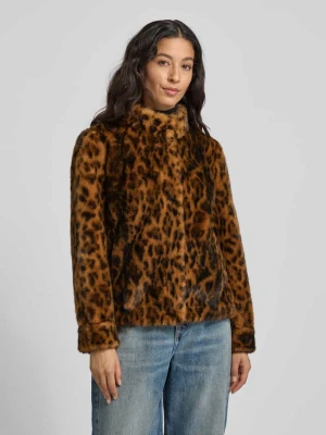 Kurtka z imitacji futra z wpuszczanymi kieszeniami model ‘LUNA’ Guess