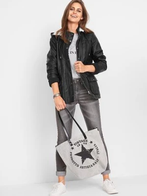 Kurtka z imitacji skóry bonprix