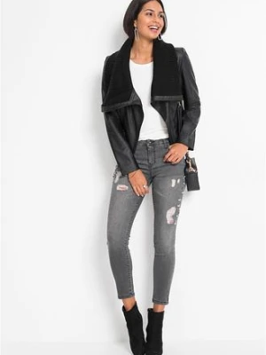 Kurtka z imitacji skóry bonprix