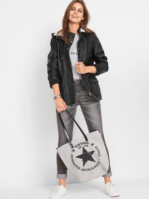 Kurtka z imitacji skóry bonprix