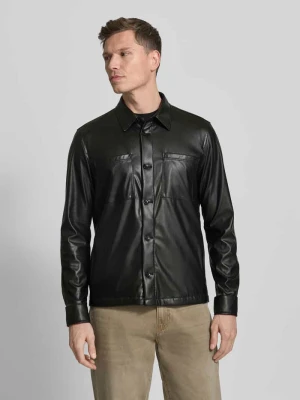 Kurtka z imitacji skóry model ‘MESSI’ CINQUE