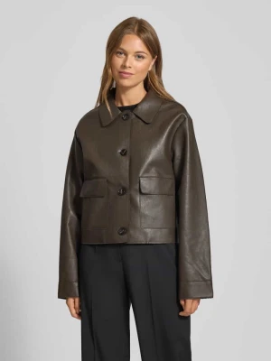 Kurtka z imitacji skóry model ‘Romana’ NEO NOIR