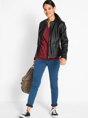 Kurtka z imitacji skóry z czystej wiskozy bonprix