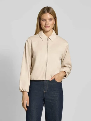 Kurtka z imitacji skóry z wpuszczanymi kieszeniami model ‘DUVA’ FREE/QUENT