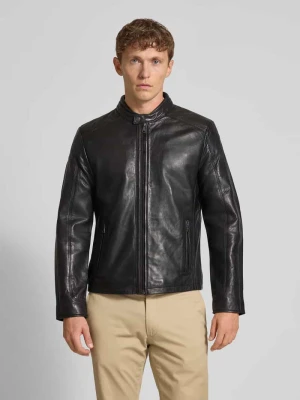 Kurtka z jagnięcej skóry nappa w kroju regular fit model 'Mayco' MAURITIUS