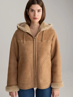 Kurtka z jagnięcej skóry w kolorze beżowym Joop
