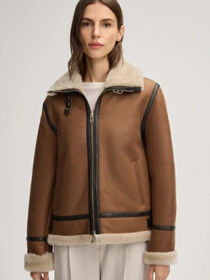 Kurtka z jagnięcej skóry w kolorze brązowym Joop