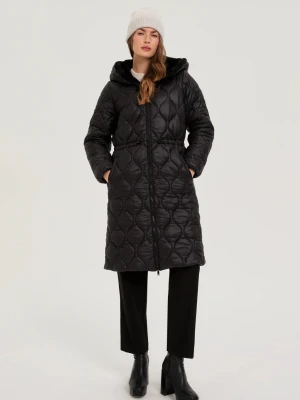 Kurtka z kapturem czarna Moodo
