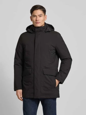 Kurtka z kapturem i kieszeniami z patką model ‘ANDALO’ Geox