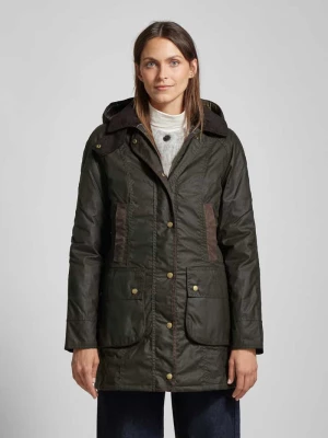 Kurtka z kapturem i kieszeniami z patką model ‘BOWER WAX’ Barbour