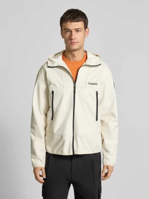 Kurtka z kapturem i kieszeniami zapinanymi na zamek błyskawiczny model ‘BIOIS’ Napapijri