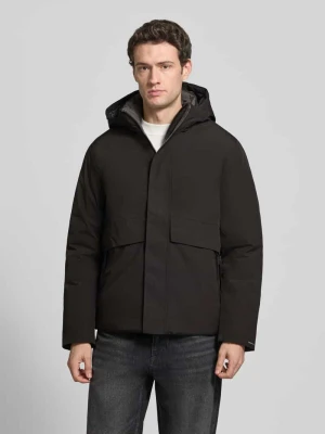 Kurtka z kapturem i kieszenie z patką model 'LAMOON' Jack&Jones Czarny
