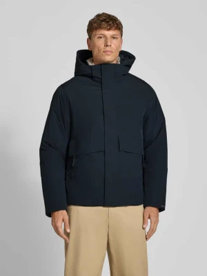 Kurtka z kapturem i kieszenie z patką model 'LAMOON' Jack&Jones Granatowy