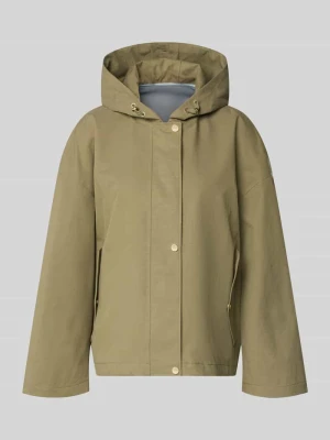 Kurtka z kapturem i klejonymi szwami model 'ELLE' G-LAB