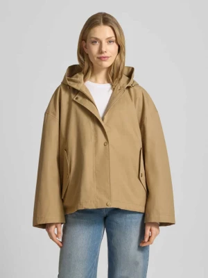 Kurtka z kapturem i klejonymi szwami model 'ELLE' G-LAB